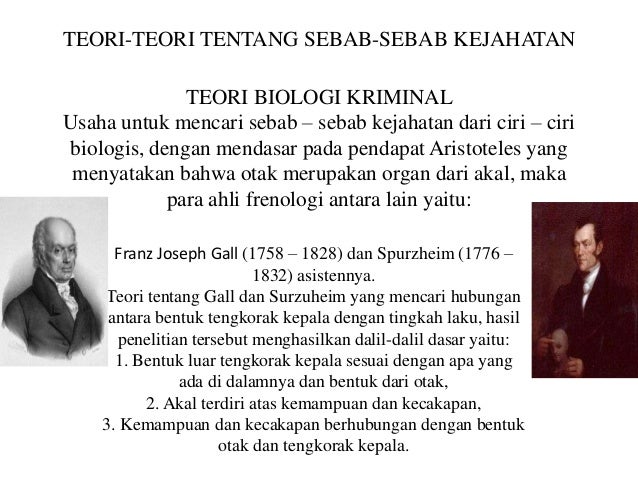 Teori Biologi Kriminal