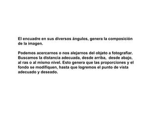 Teorica tecnicas fotograficas