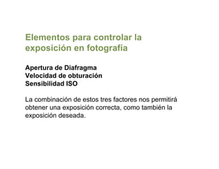 Teorica tecnicas fotograficas