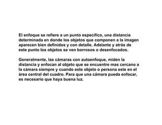 Teorica tecnicas fotograficas