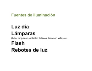 Teorica tecnicas fotograficas