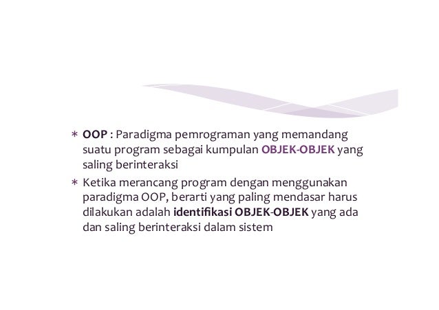 Pemrograman berbasis Objek