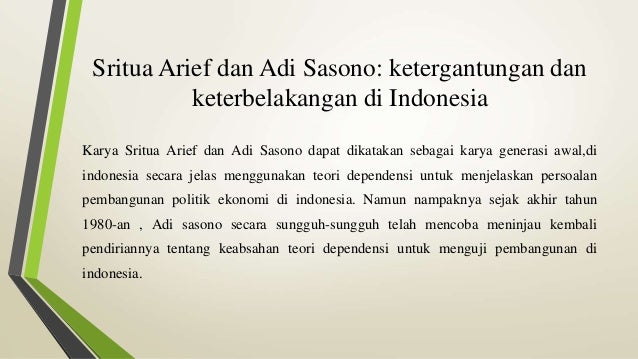 Teori ketergantungan