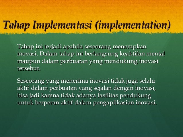 Teori Difusi Inovasi