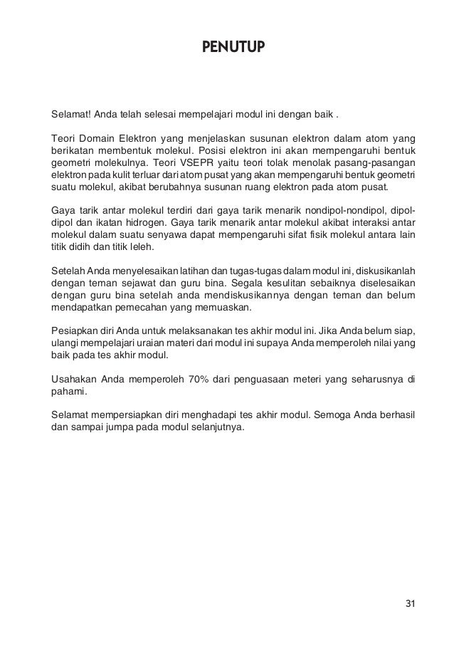 Teori Domain Dan Gaya Antar Molekul