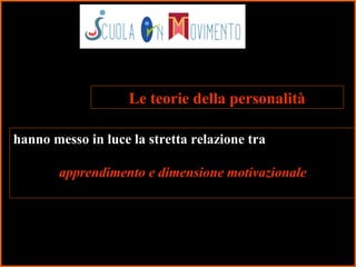 35
hanno messo in luce la stretta relazione tra
apprendimento e dimensione motivazionale
Le teorie della personalità
 