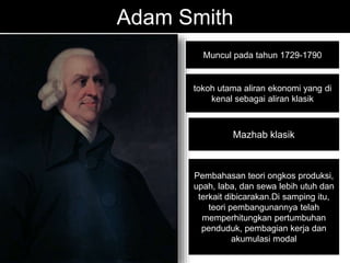 Teori ekonomi klasik Adam Smith