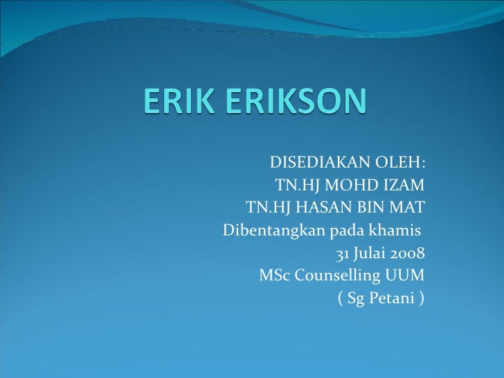 Teori erikson
