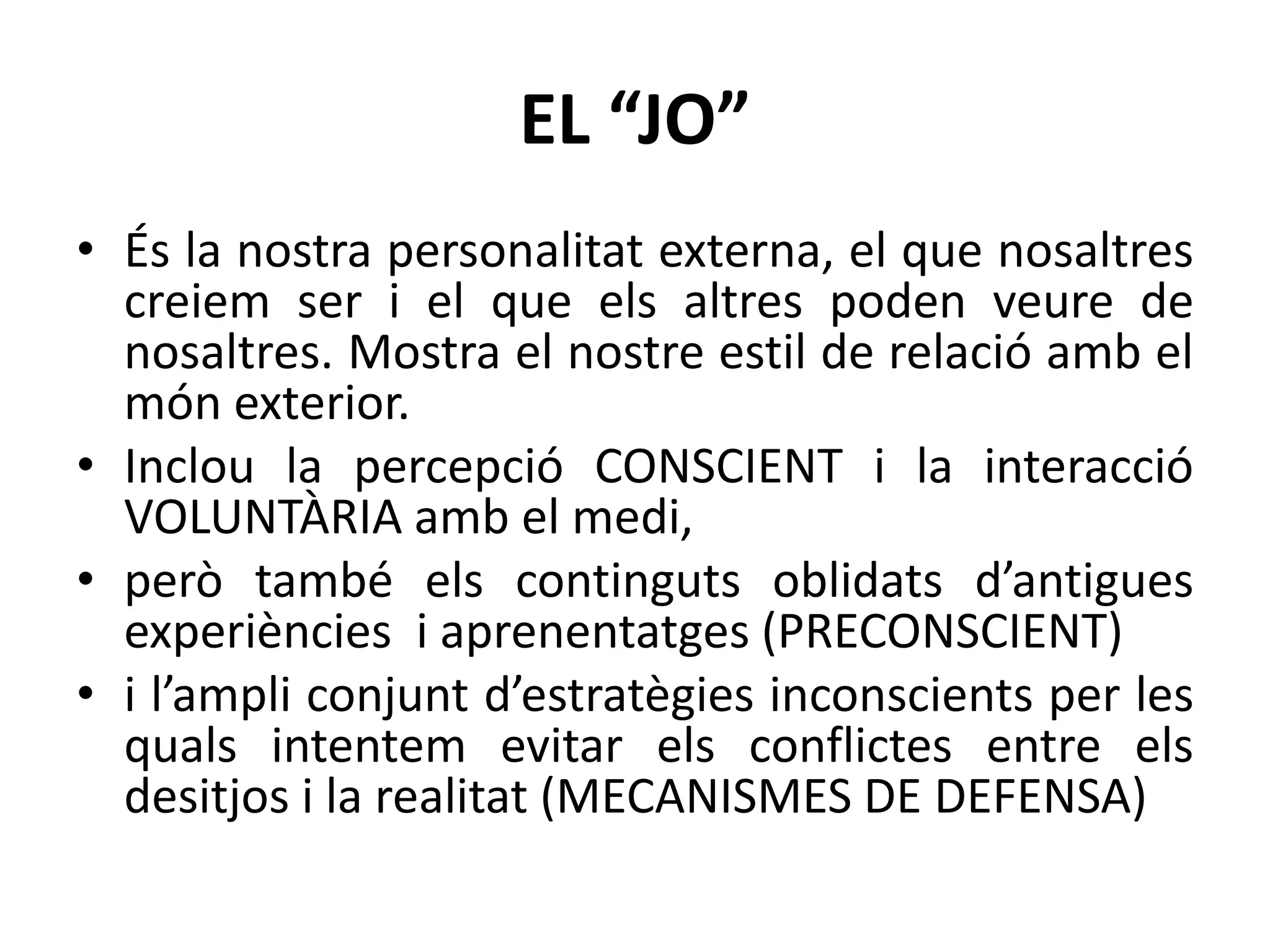 Teories de la personalitat | PPTX