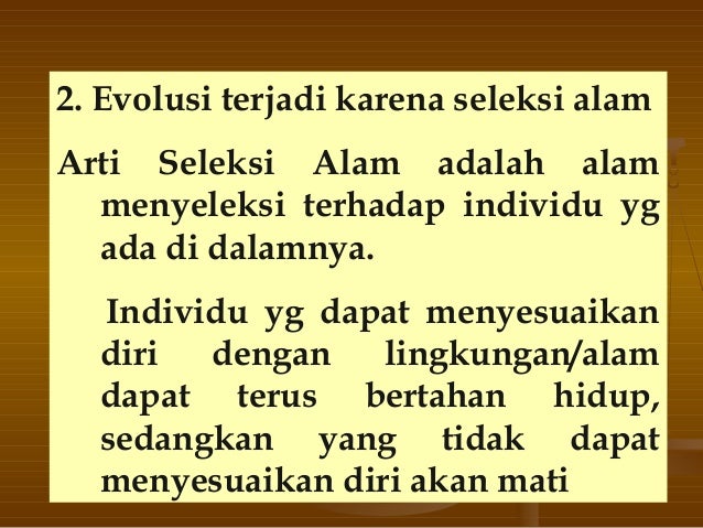 Teori evolusi Power Point