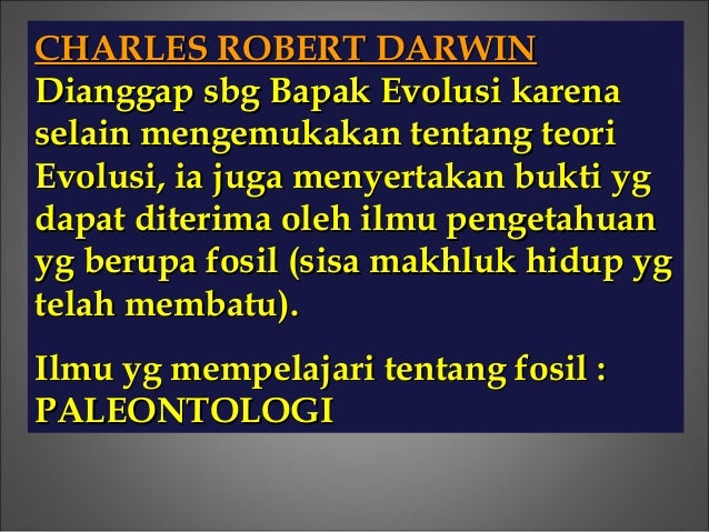 Teori evolusi Power Point