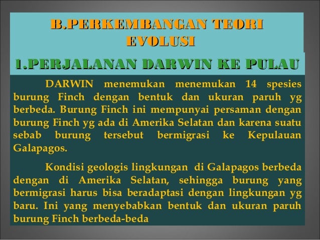 Contoh Evolusi Burung Finch - Contoh Miri