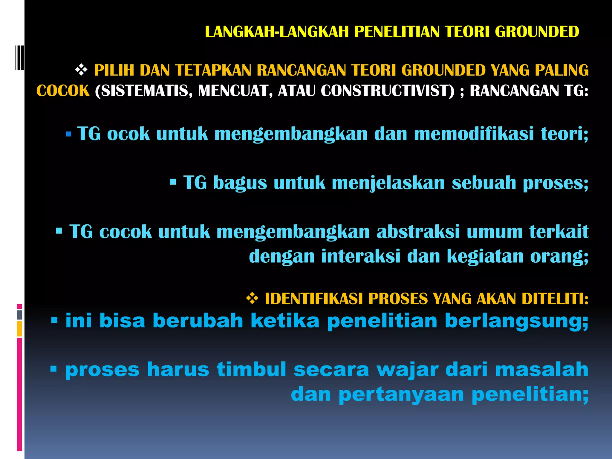 KUALITATIF : Teori Grounded | PPTX