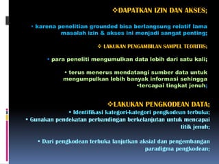 KUALITATIF : Teori Grounded | PPTX