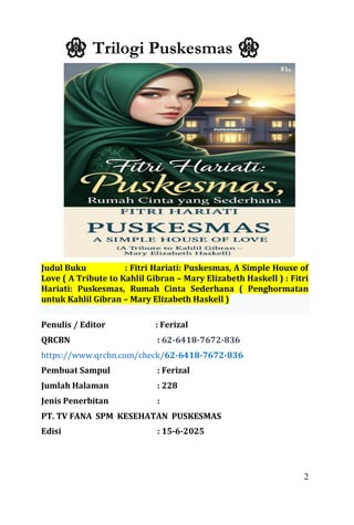 Teori Humanisasi Puskesmas Berbasis Sastra Cinta . Oleh FERIZAL BAPAK ...