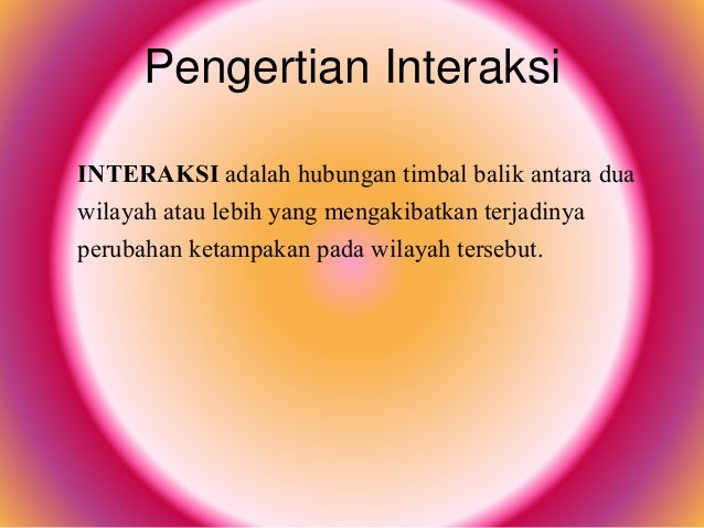 Geografi Teori Interaksi