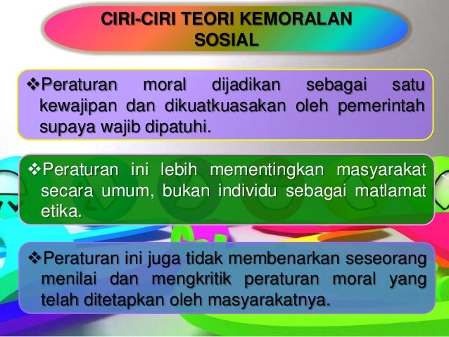 Teori kemoralan sosial