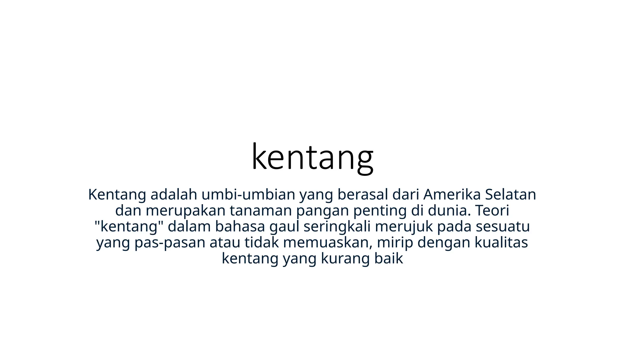 teori kentang.pptx kentangn merupakan tanaman umbi umbian | PPTX