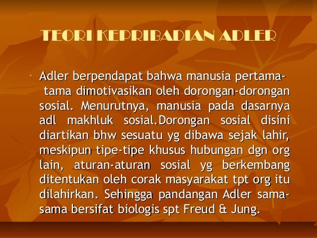 Teori Keprib Adler Horney