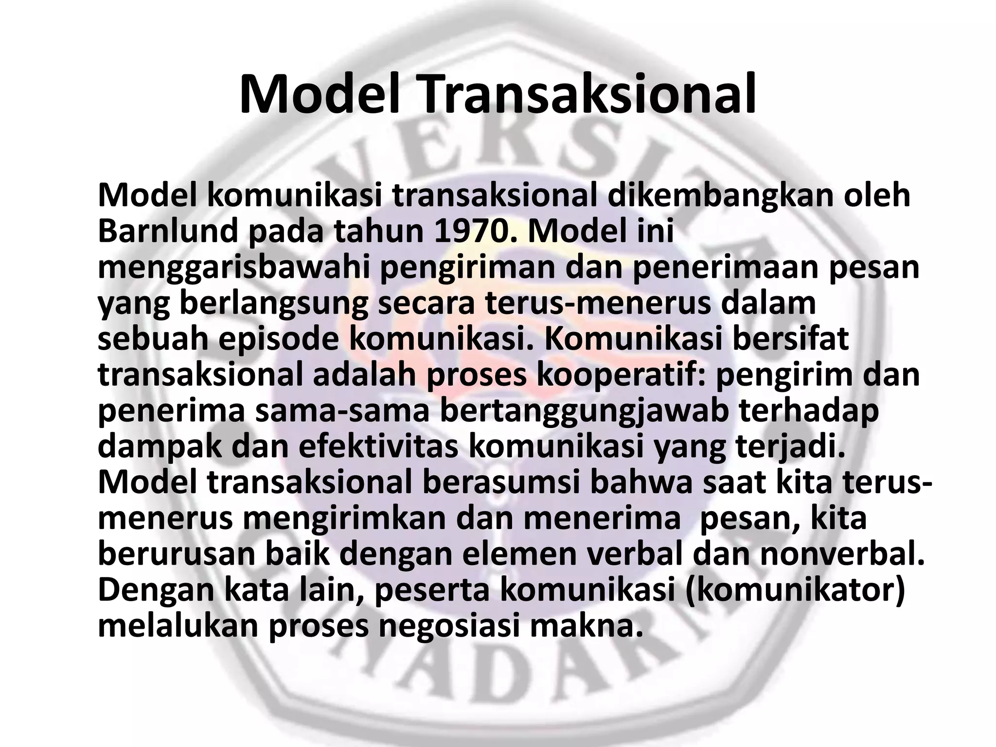 Teori komunikasi | PPTX