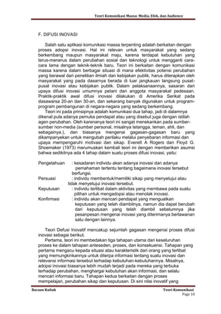 Teori komunikasi massa | PDF