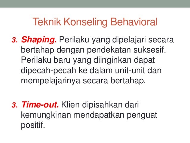 Teori Konseling PPK