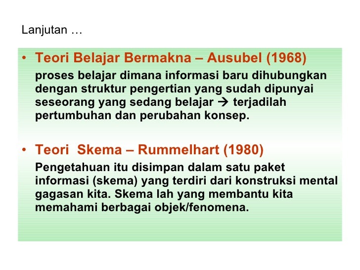 Teori konstruktivistik