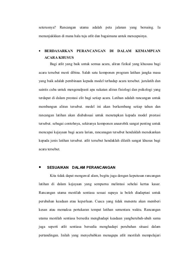 Teori Latihan Olahraga