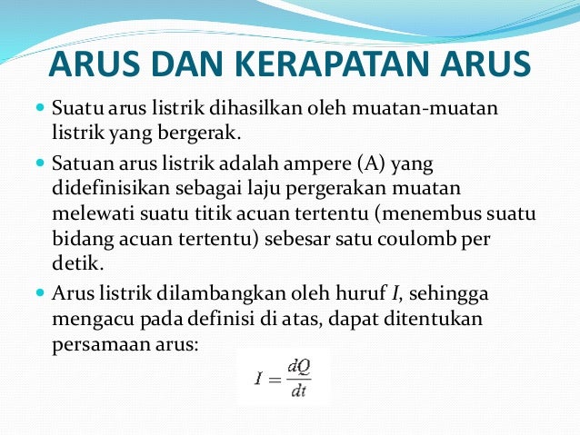 Arus Dan Konduktor