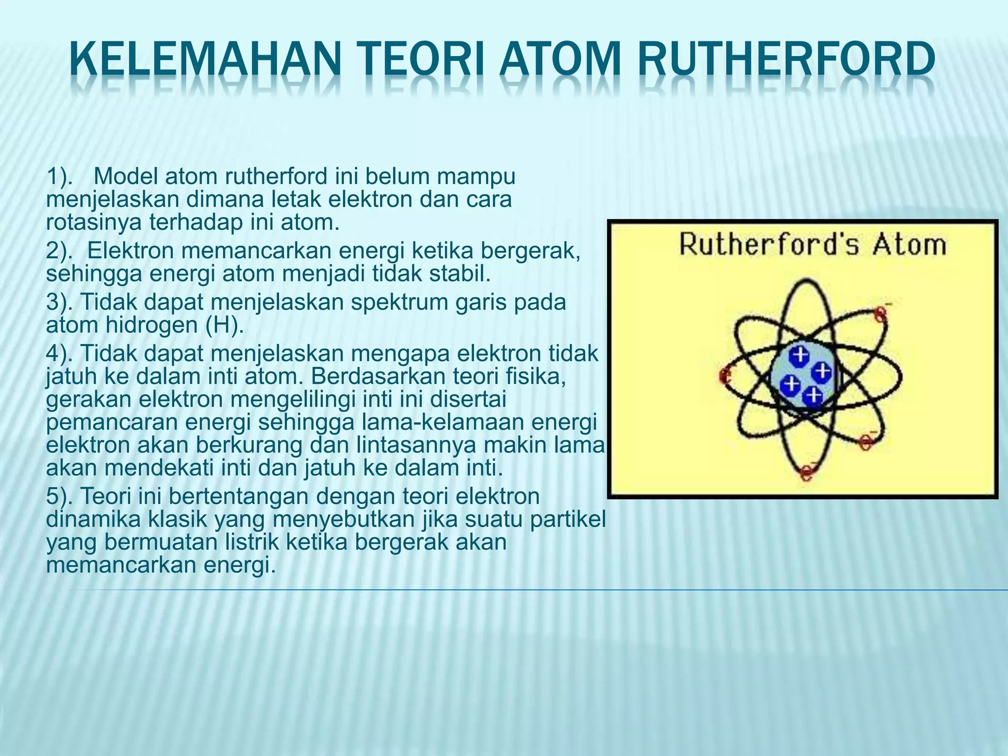 Aton Rutherford Teori Model Atom Rutherford (XII IPA 1) | PPTX