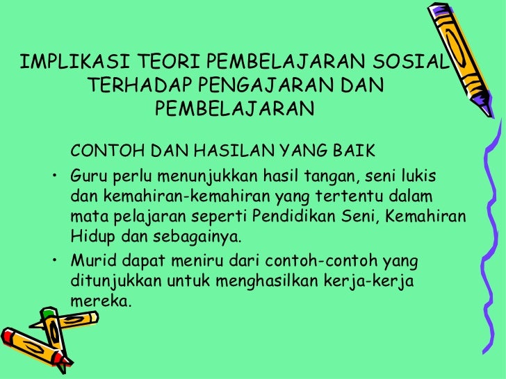 Teori pembelajaran sosial (EDU 3103)