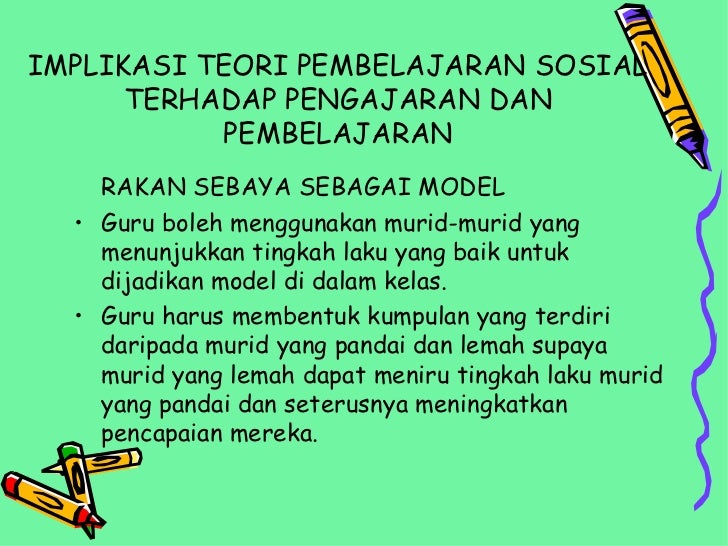 Teori pembelajaran sosial (EDU 3103)