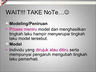 teori pembelajaran sosial