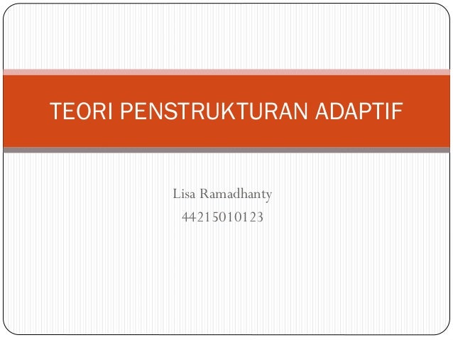 Teori Penstrukturan Adaptif