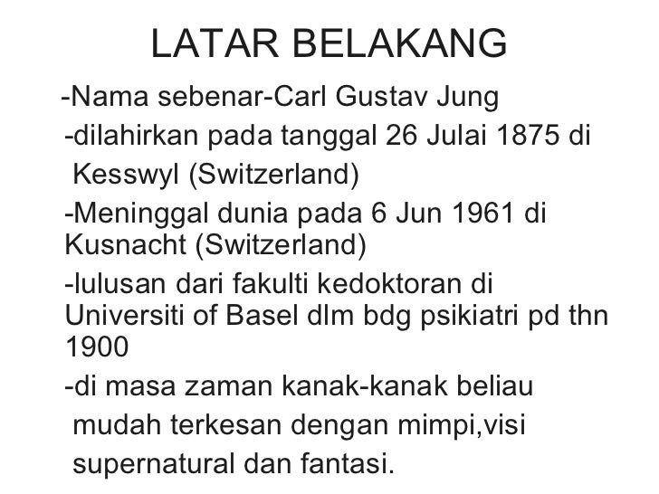 Carl Gustav Jung Biografi Penggambar