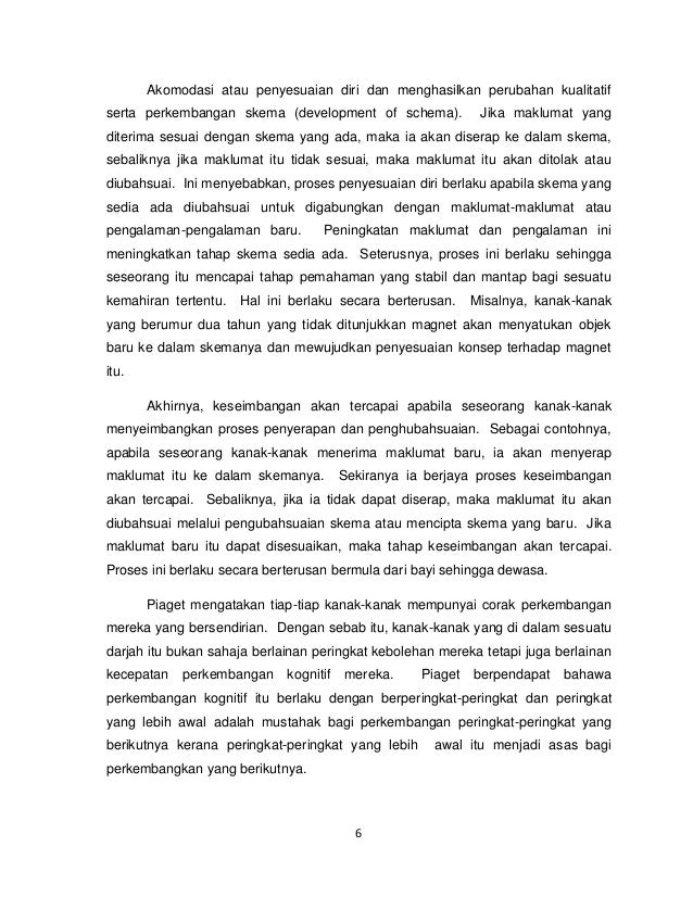Teori perkembangan kognitif jean piaget