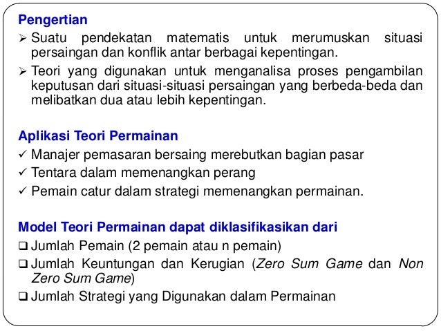 Itp Uns Semester 2 Teori Permainan Ro