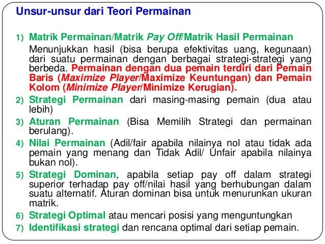 Itp Uns Semester 2 Teori Permainan Ro