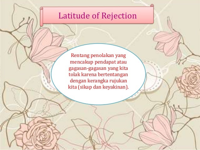 Teori Pertimbangan Sosial Social Judgement Theory Teori Pertimbangan Sosial Social Judgement Theory