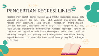 TEORI REGRESI LInier tentang teori dari regeresi | PPTX