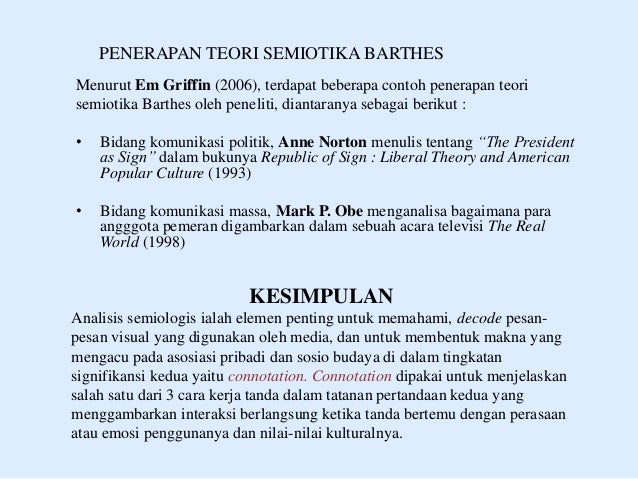 Teori Roland Barthes