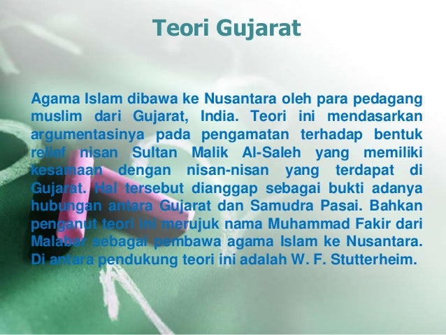 Teori Teori Masuknya Islam Ke Nusantara