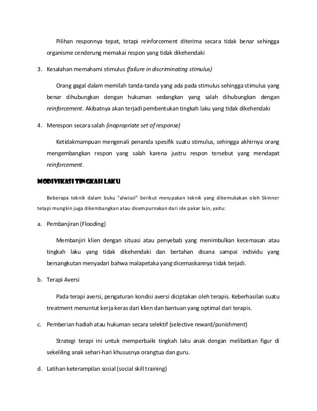 Teori Tokoh Psikologi