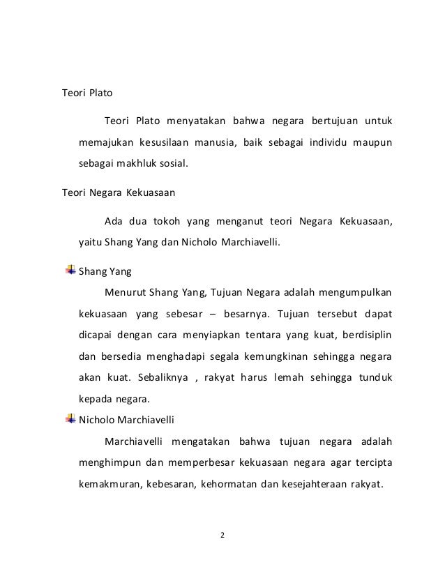 Teori Tujuan Negara Republik Indonesia Teori Tujuan Negara Republik Indonesia