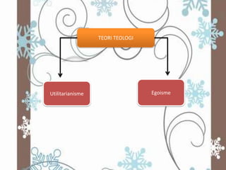 TEORI TEOLOGI




Utilitarianisme                   Egoisme
 