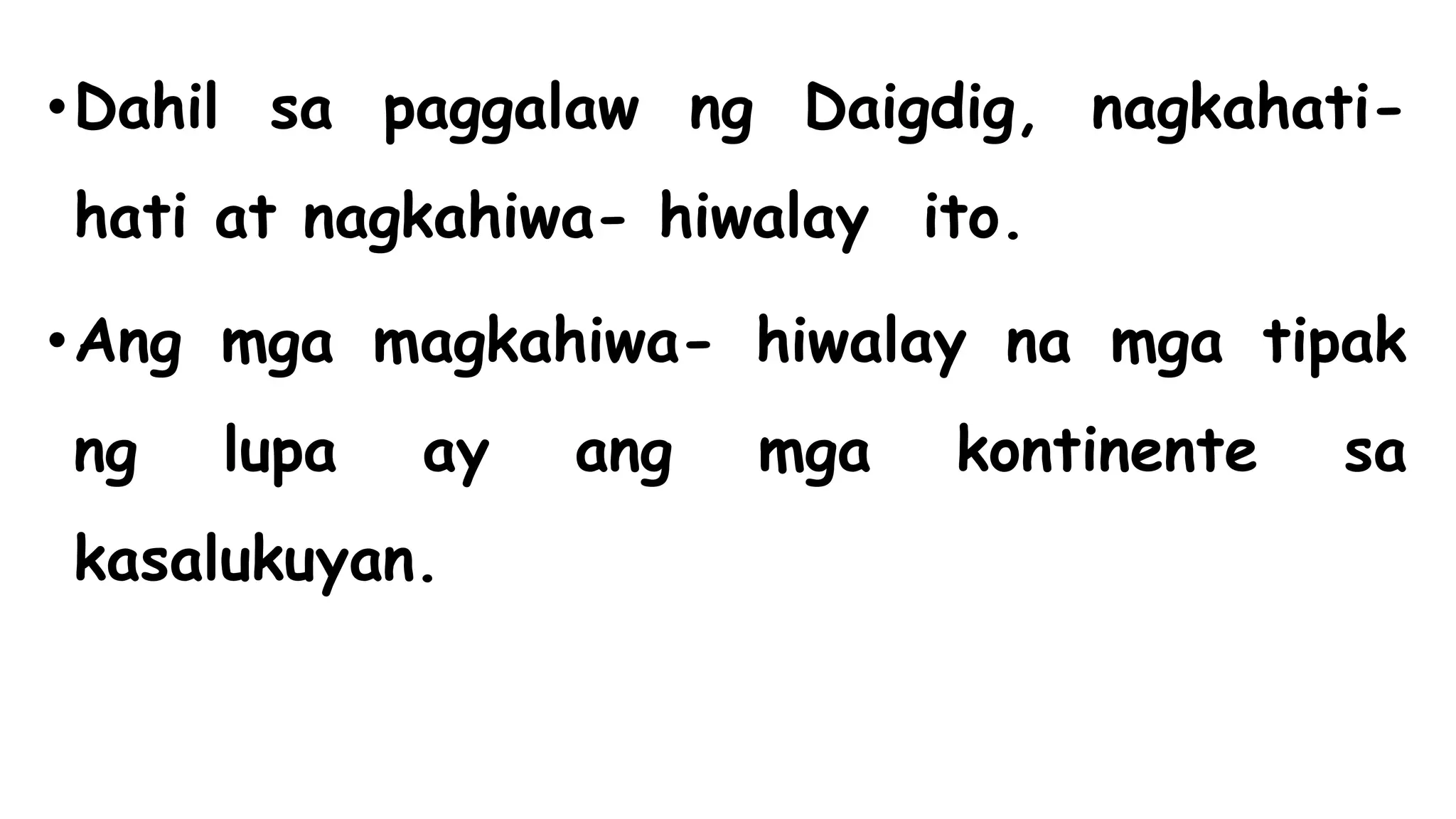 Teoryang continental drift PPT