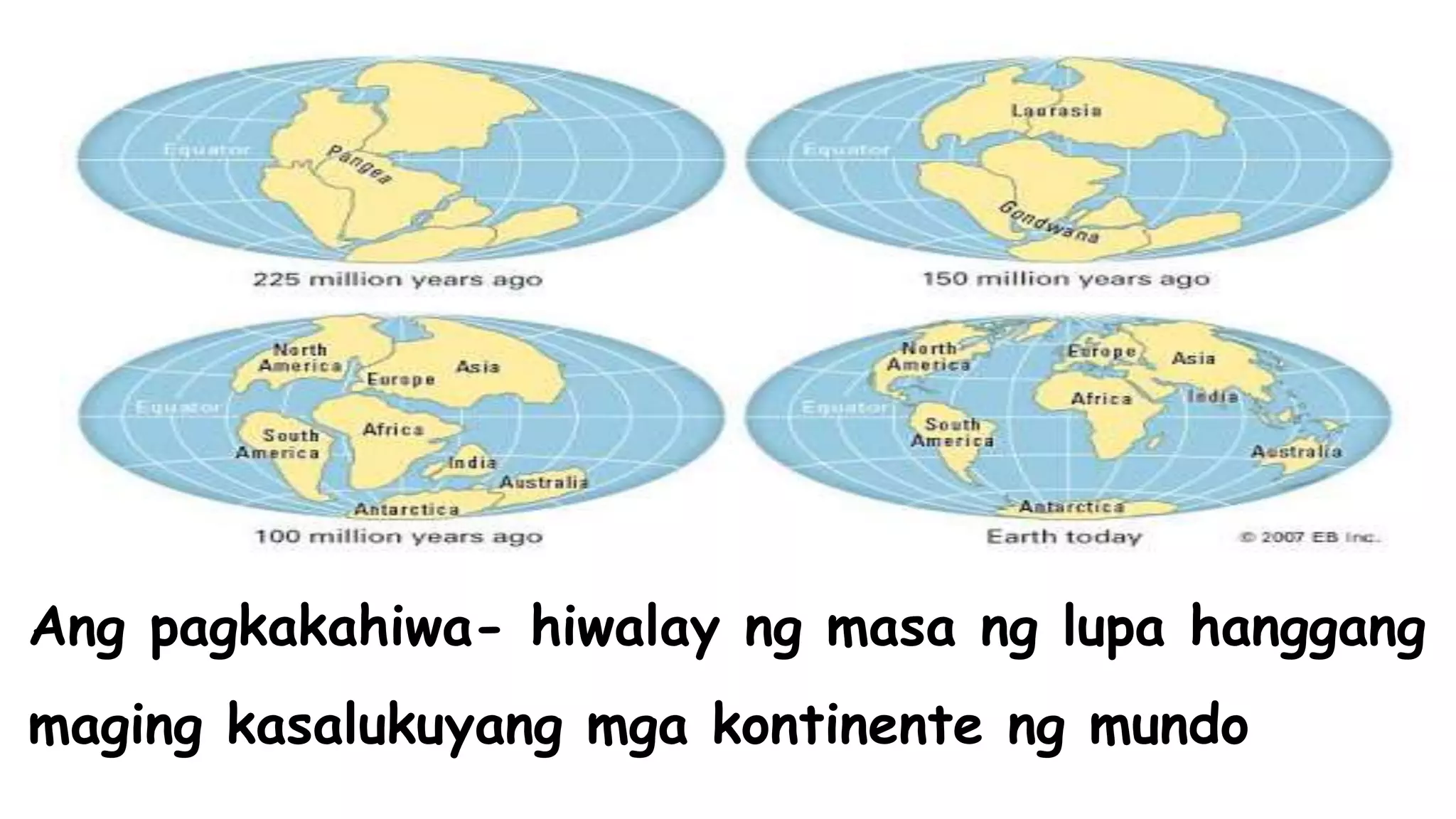 Teoryang continental drift PPT