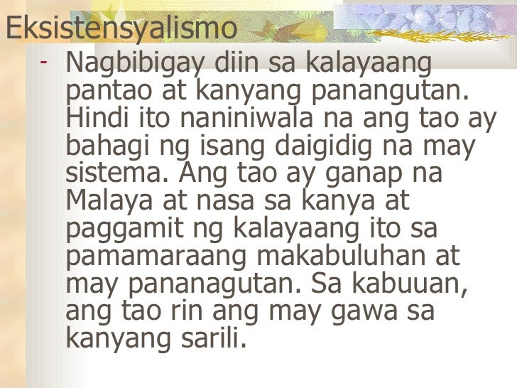 Ano Ang Teoryang Eksistensyalismo Ano Ang Kahulugan Ng Eksistensyalismo