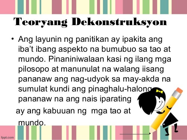 Iba T Ibang Uri Ng Teoryang Pampanitikan Teoryang Pampanitikan