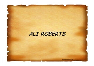 studentposters.co.uk
ALI ROBERTS
 